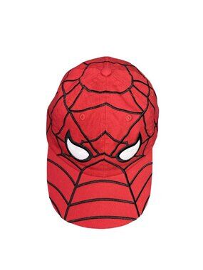 Marvel Spider Man Youth Adjustable Baseball Cap Red Black Universal Studios